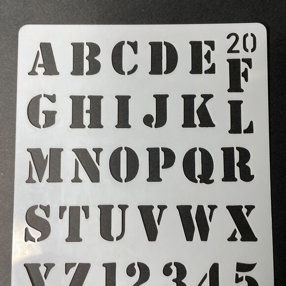 Reusable Art Planner Stencil Alphabets Numbers Roman Numerals mq Mixed Media Sup - Picture 2 of 3